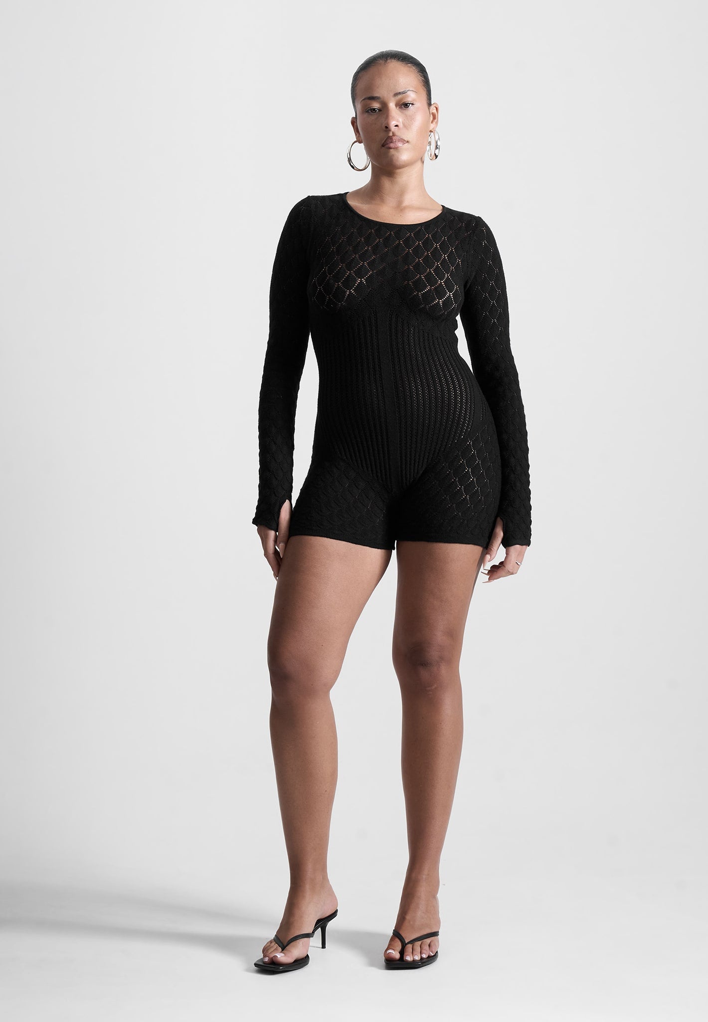 contour-corset-shell-knit-playsuit-in-black