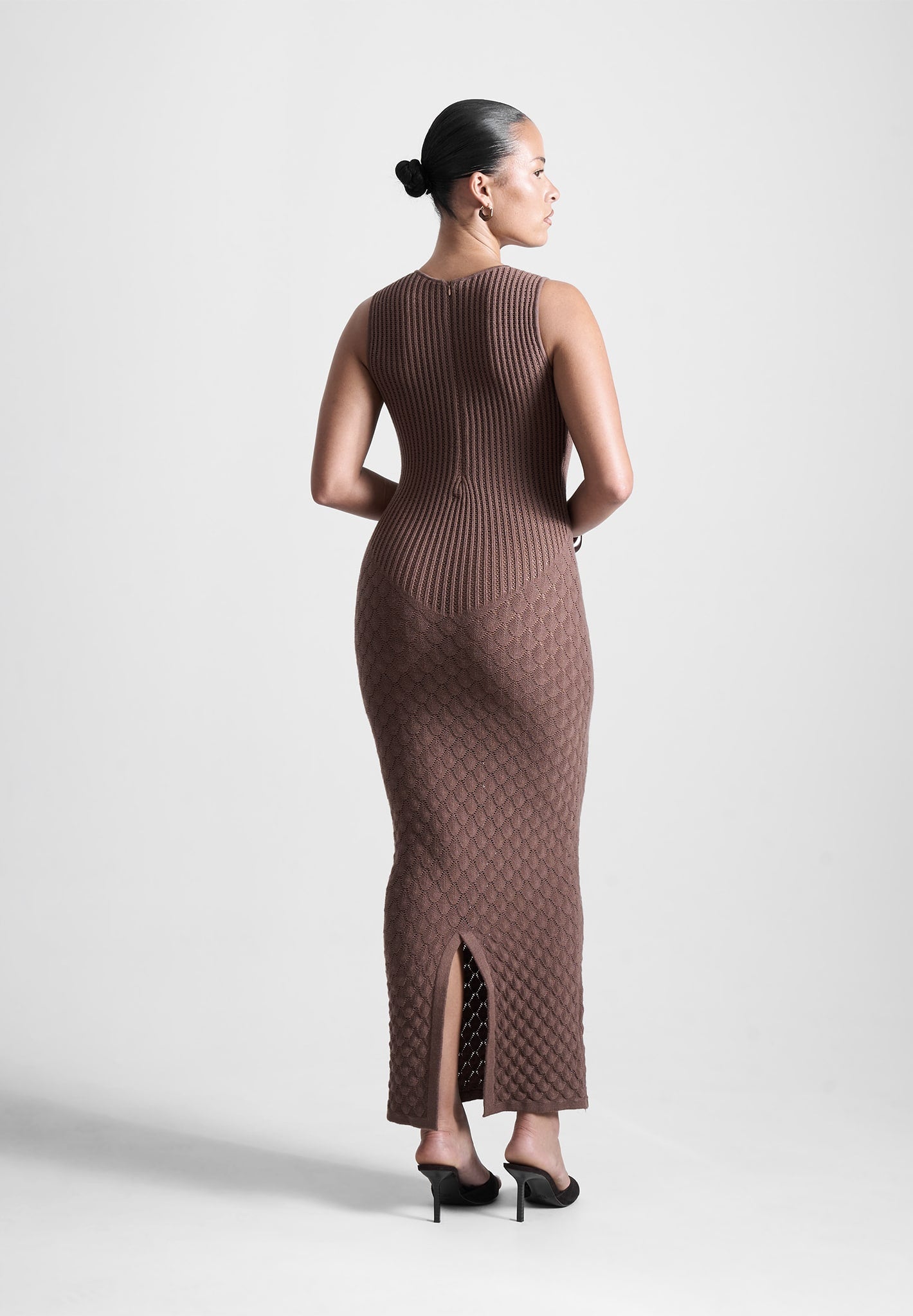 contour-ribbed-shell-knit-maxi-dress-in-brown