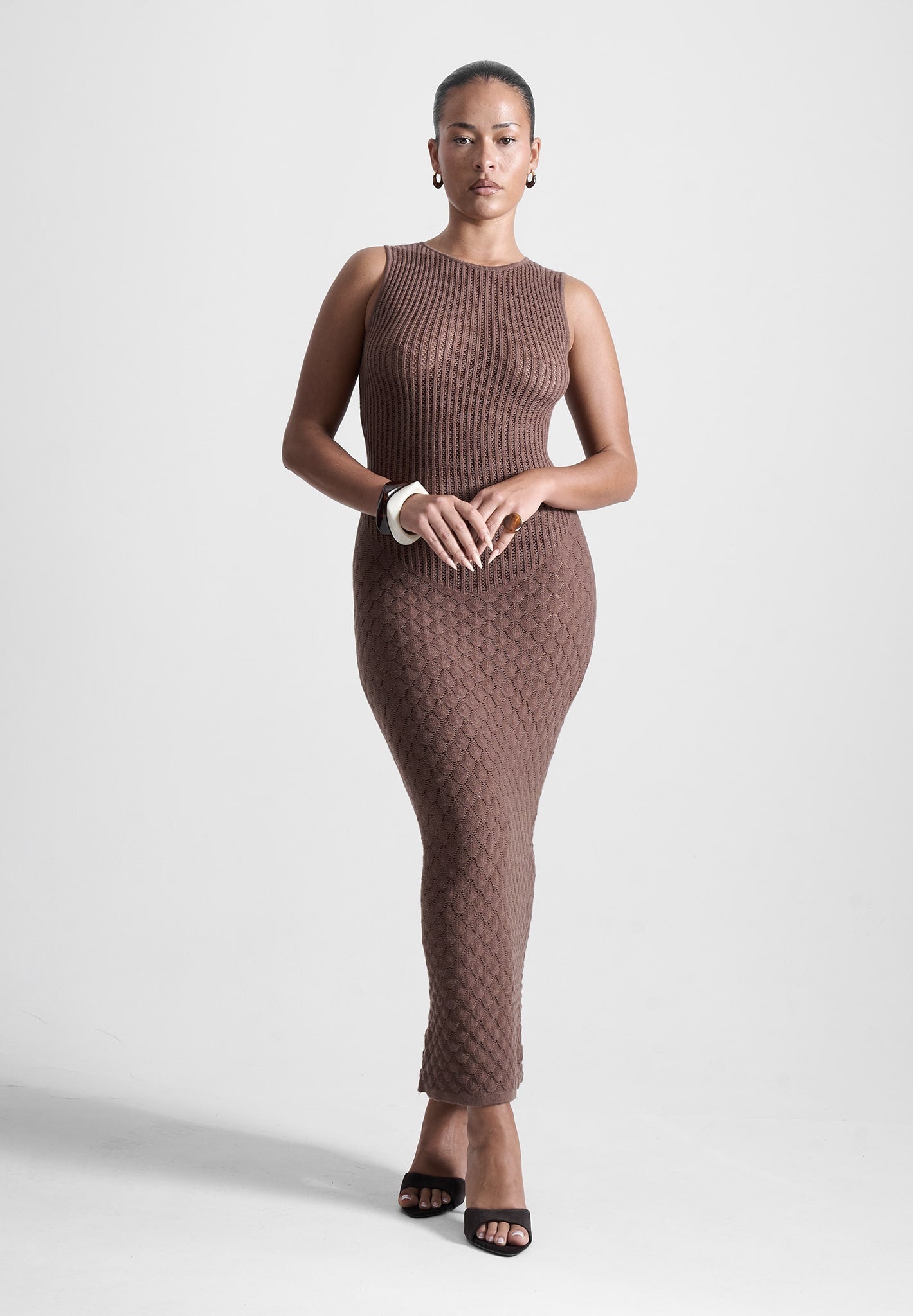 contour-ribbed-shell-knit-maxi-dress-in-brown