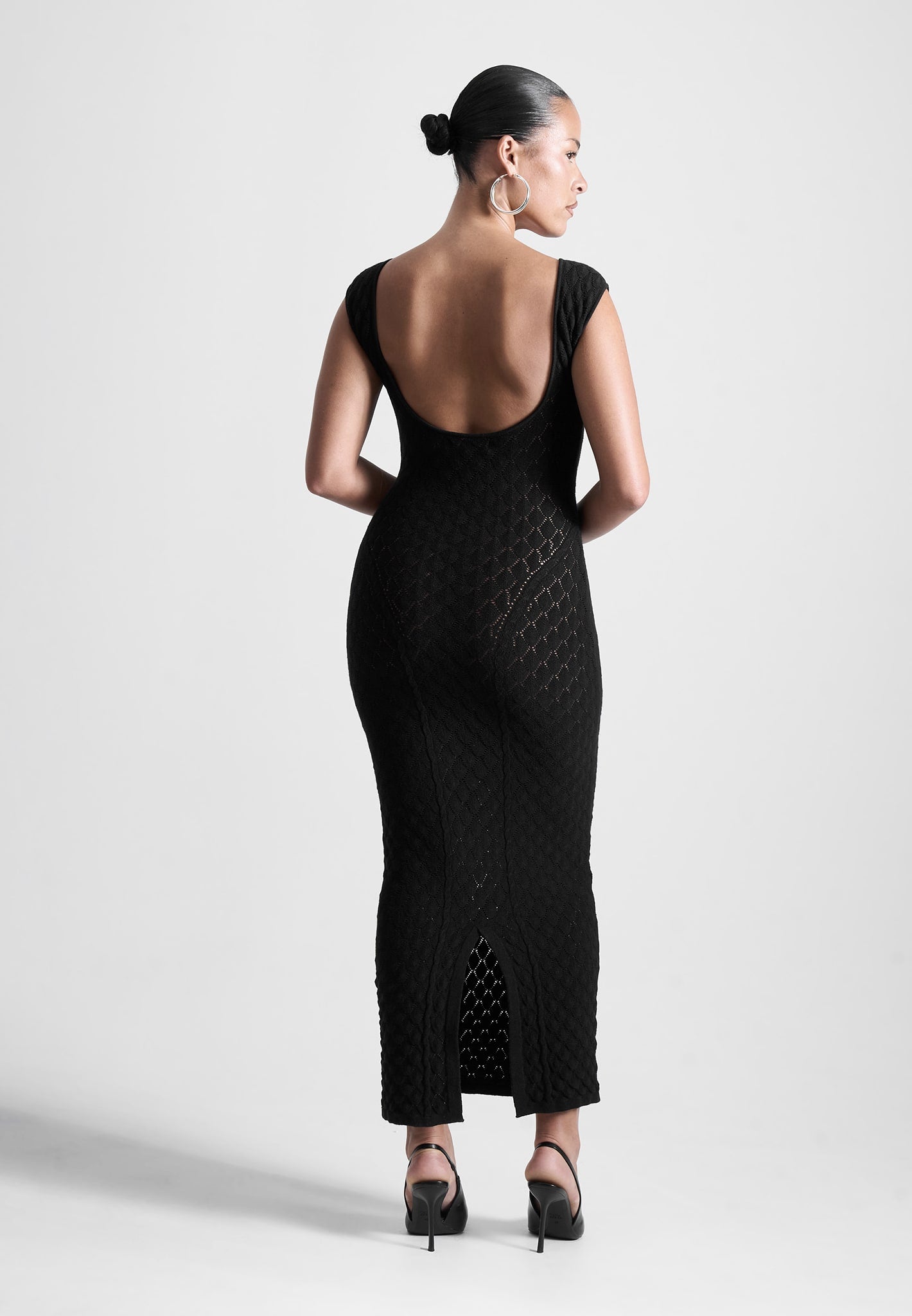 open-back-shell-knit-maxi-dress-in-black