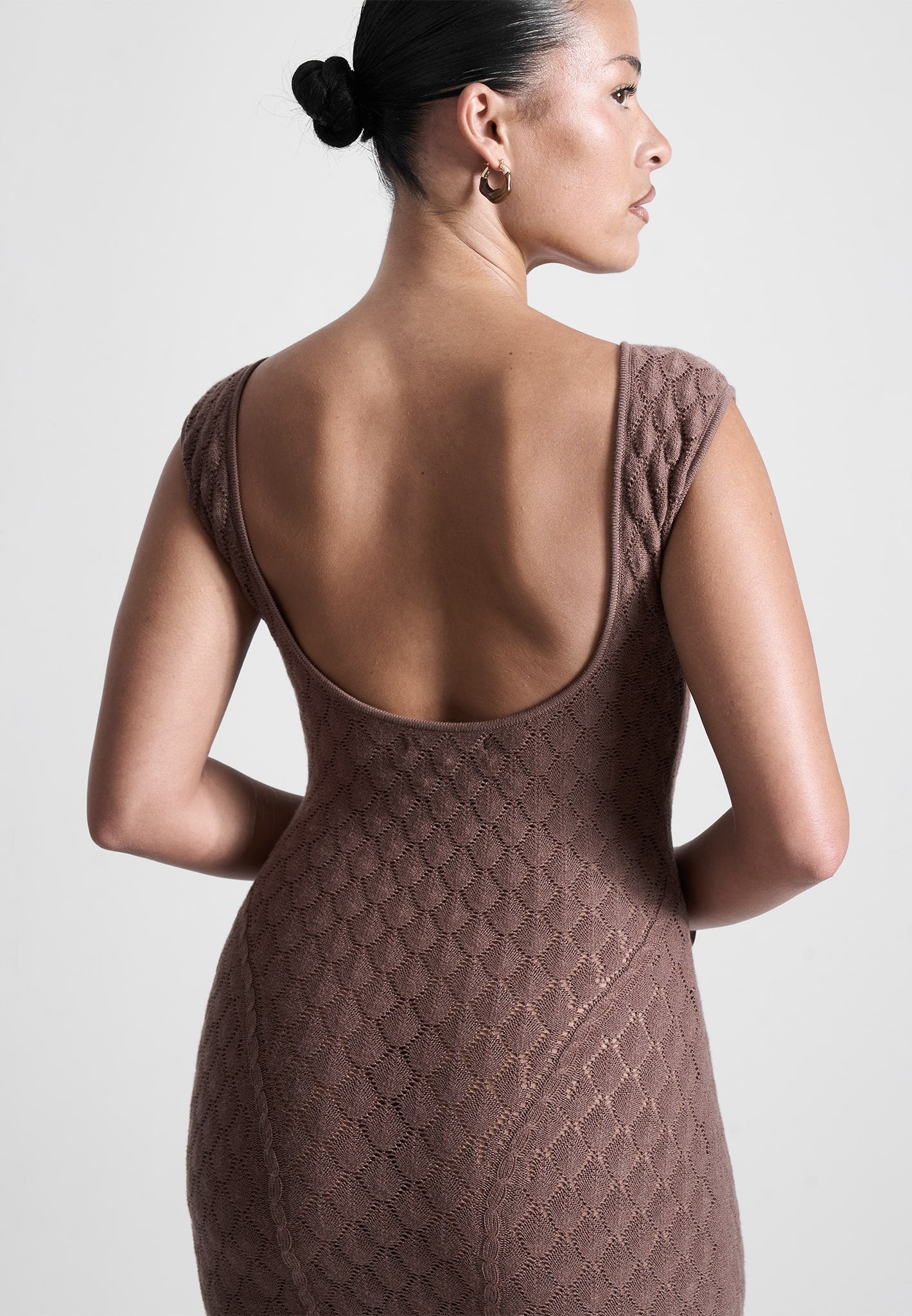 open-back-shell-knit-maxi-dress-in-brown