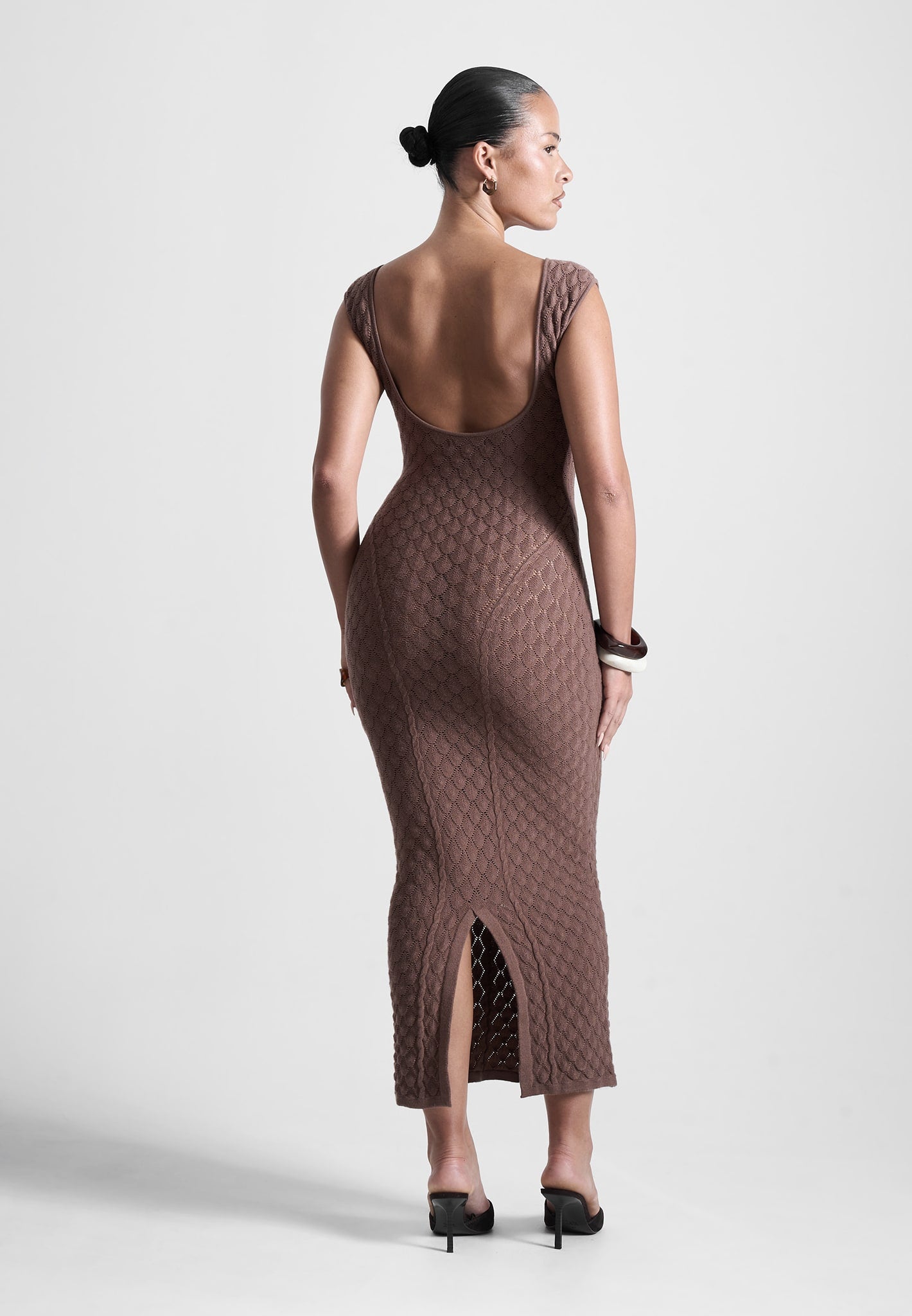 open-back-shell-knit-maxi-dress-in-brown