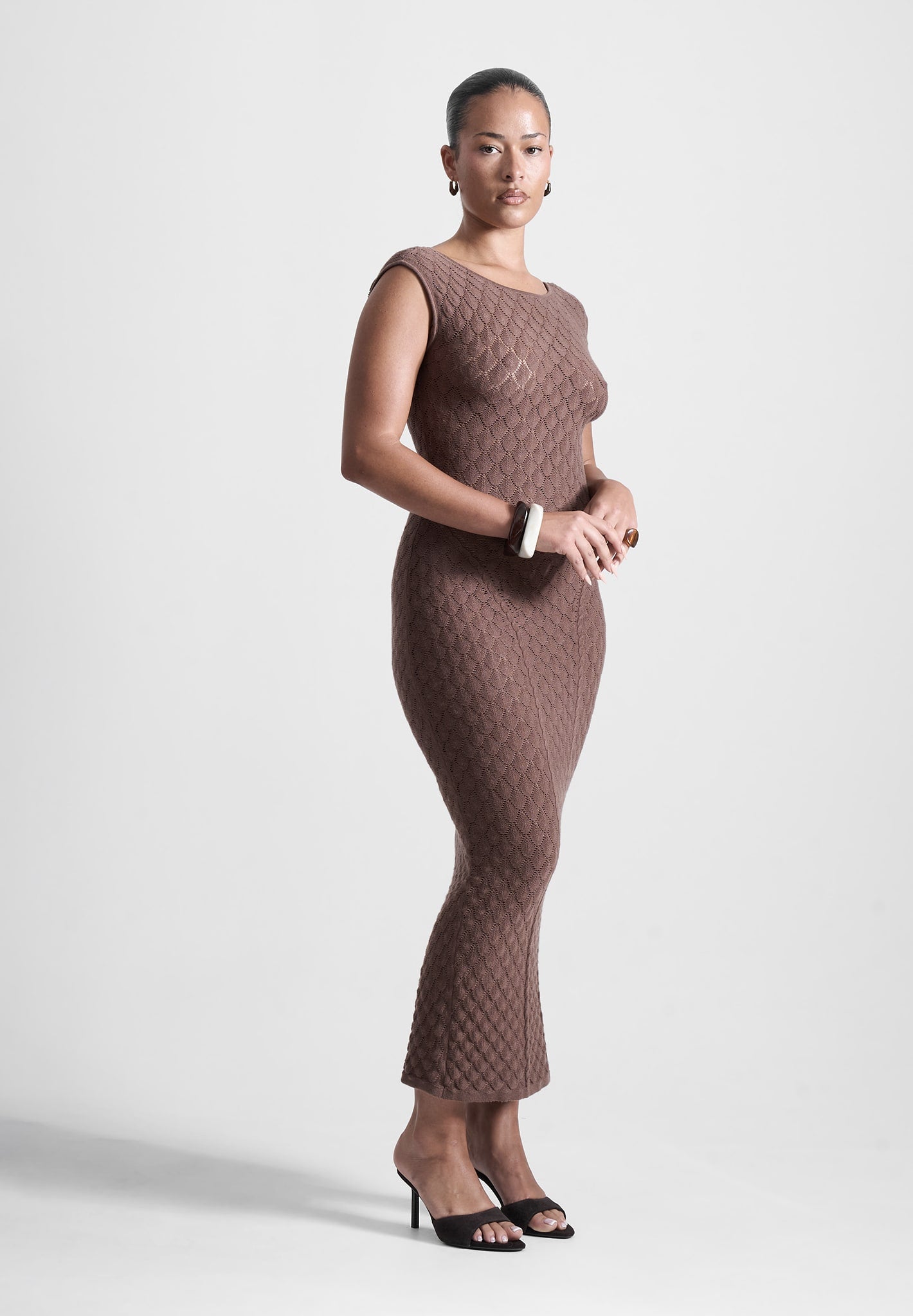 open-back-shell-knit-maxi-dress-in-brown