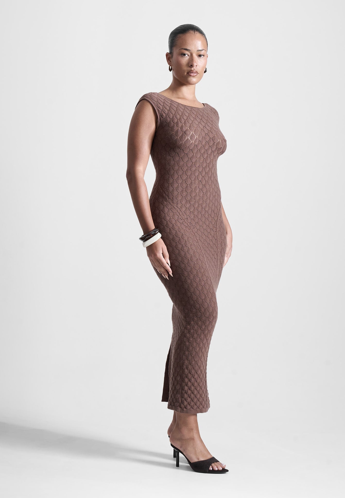 open-back-shell-knit-maxi-dress-in-brown