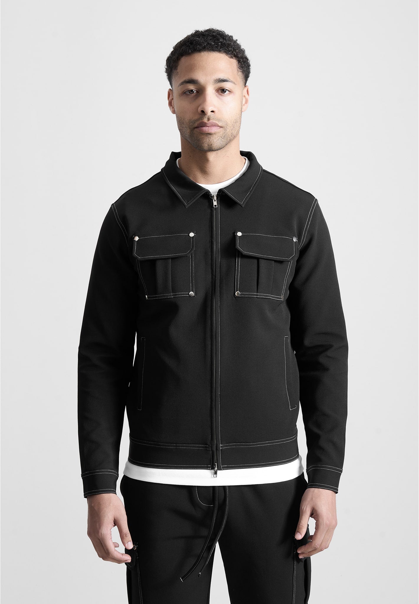 technical-contrast-stitch-cargo-jacket-in-black