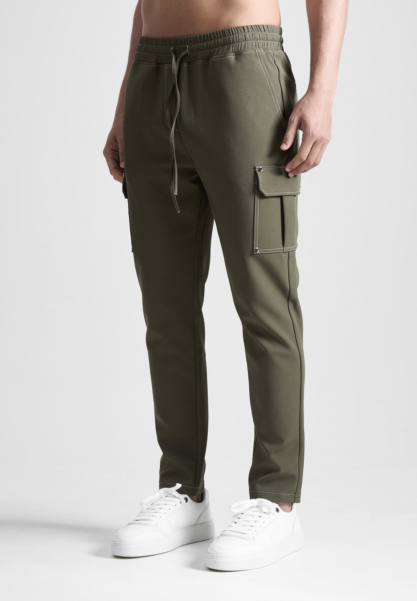 technical-contrast-stitch-cargo-trousers-in-olive
