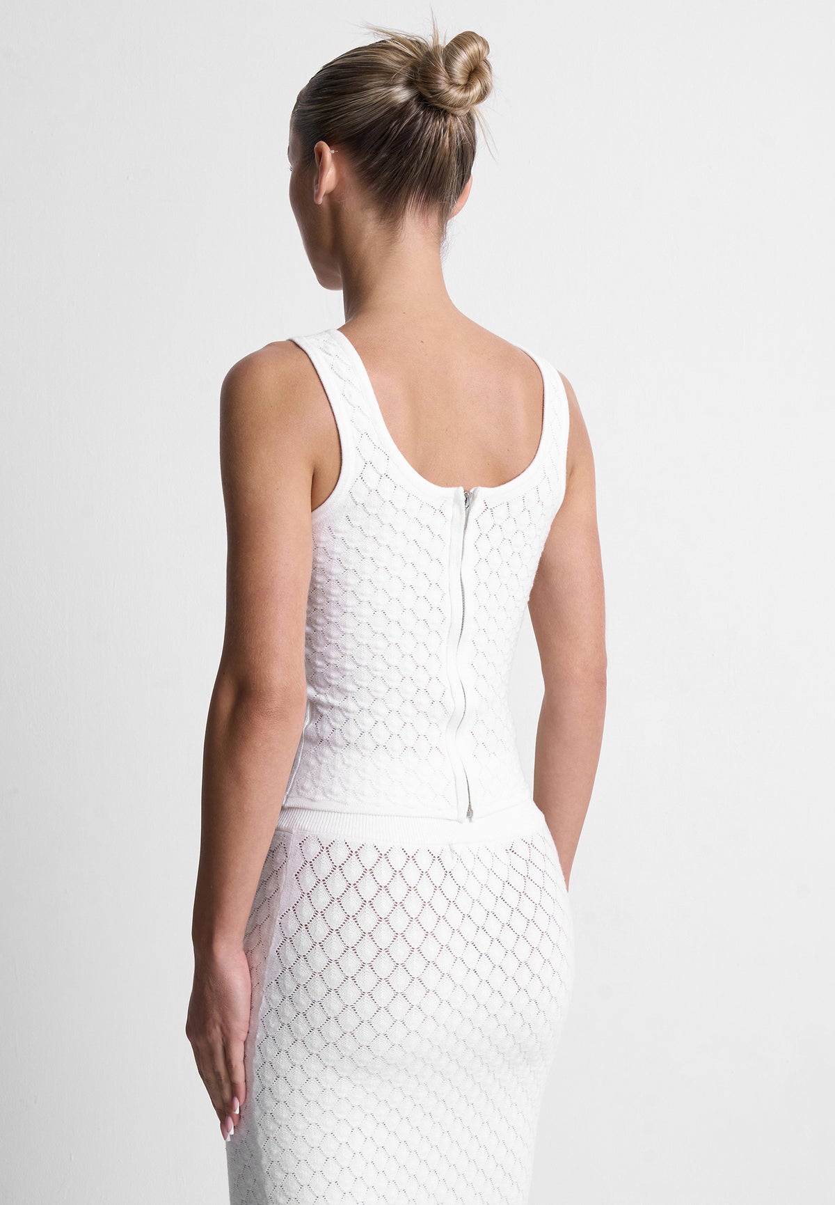 Contur Shell Contour Shell Knit Top - White – tanakistores